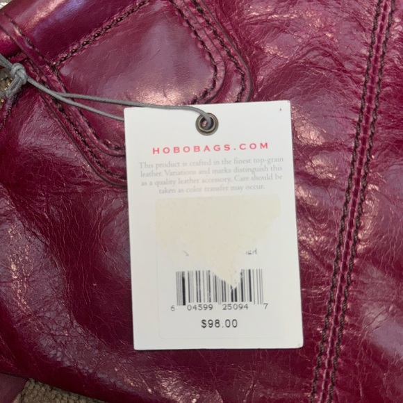 HOBO Rich Burgundy Leather Clutch - Picture 6 of 6
